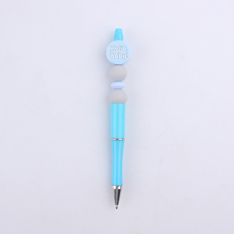 Milk Bottle Silicone Beaded Pens Handmade Office School Supplies 14