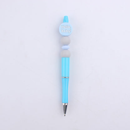 Milk Bottle Silicone Beaded Pens Handmade Office School Supplies 14