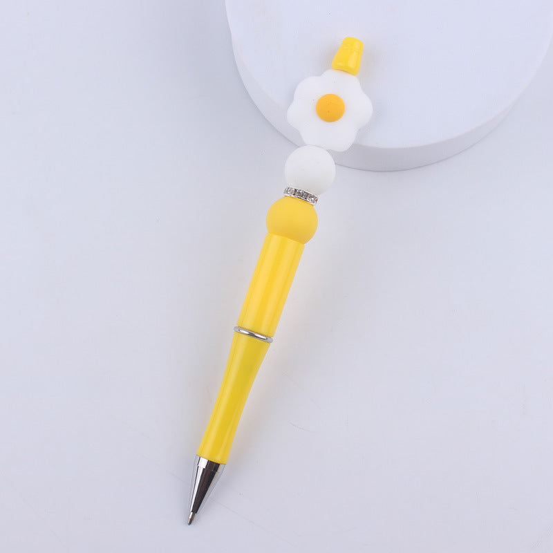 Fruit Silicone Beaded Pens Ballpoint Pens Handmade Office School Supplies 16