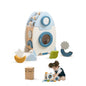 Wooden Rocket Building Blocks Educational Toy
