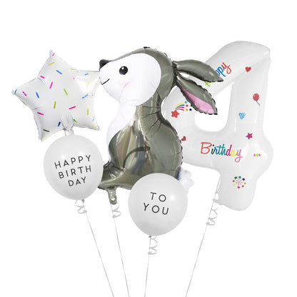 Easter Bunny Foil Balloon Set Party Decoration 7