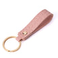 Crocodile Pattern PU Leather Keychain Loop for Women and Men 6