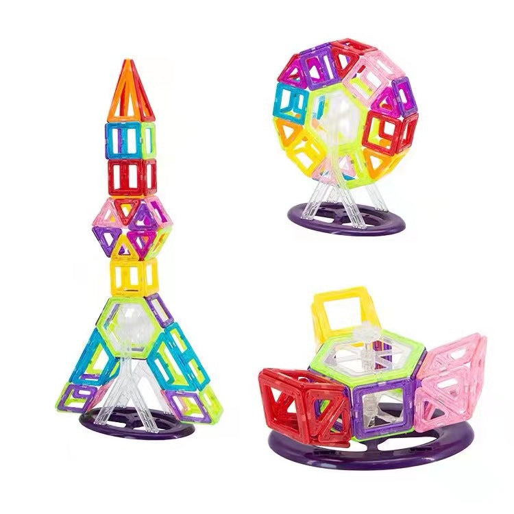 ABS Magnetic Tiles Building Blocks Educational STEM Toy 4