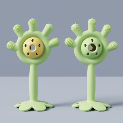 Silicone Baby Teething Toy Palm Ringing Teether for Infant 8