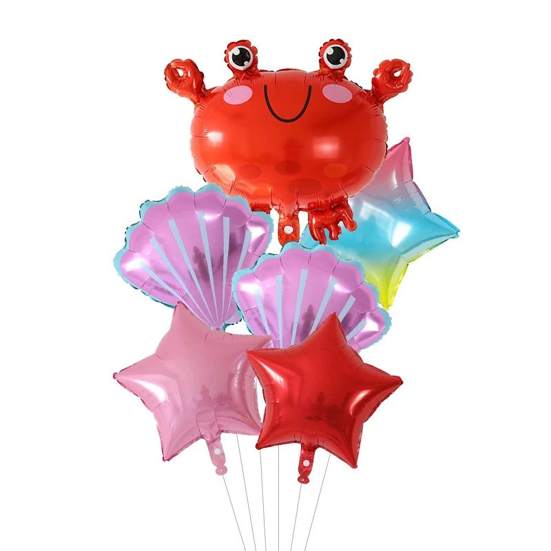Ocean Animal Theme Foil Balloon Set Birthday Party Decoration 9