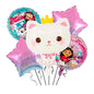 Gabby Dollhouse Foil Balloon Set Birthday Party Decoration 2