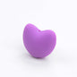20pcs Silicone Focal Beads Heart Shaped Smooth Surface 8