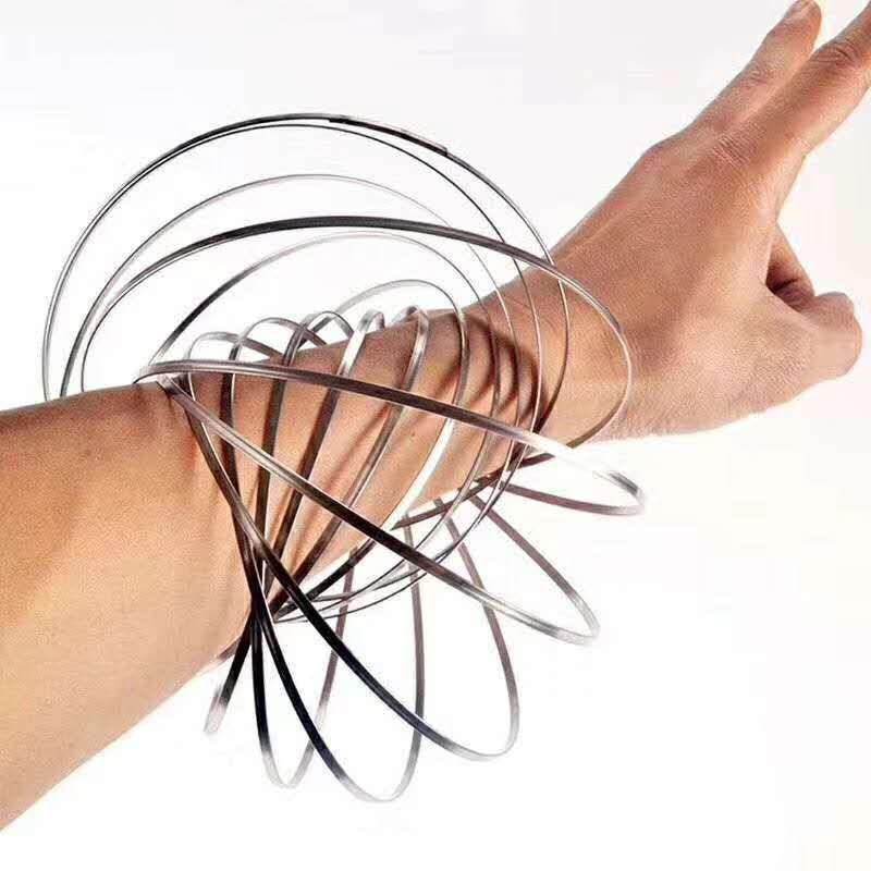 Stainless Steel Magic Bracelet Novelty Toy Diameter 13CM 3