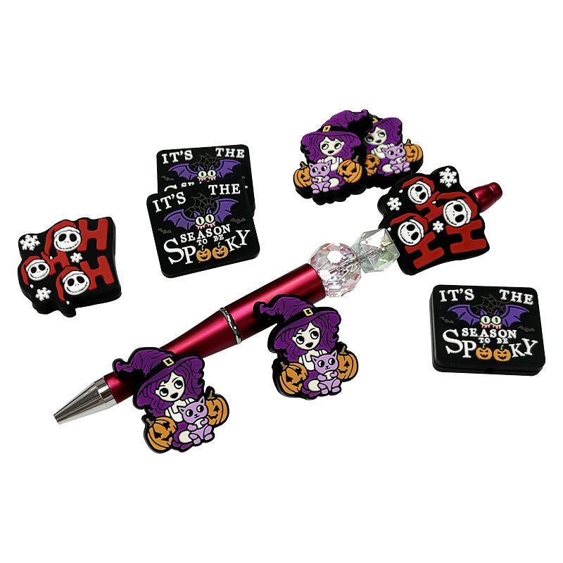 Silicone Focal Beads Cartoon Halloween Series Side Profile 4