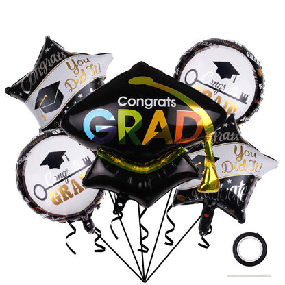 Graduation Foil Balloon Set Party Decoration 1Set 5