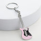 Metal Guitar Keychain Zinc Alloy Music Charm Accessory 3