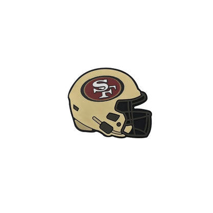 20pcs Silicone Focal Beads Football Helmet Printed Design 14