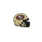 20pcs Silicone Focal Beads Football Helmet Printed Design 14