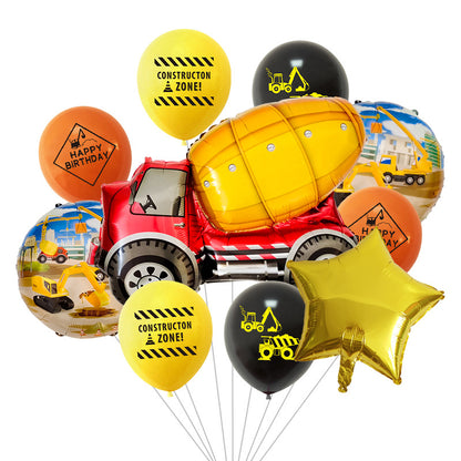 Excavator Foil Balloon Construction Party Decoration Set 5