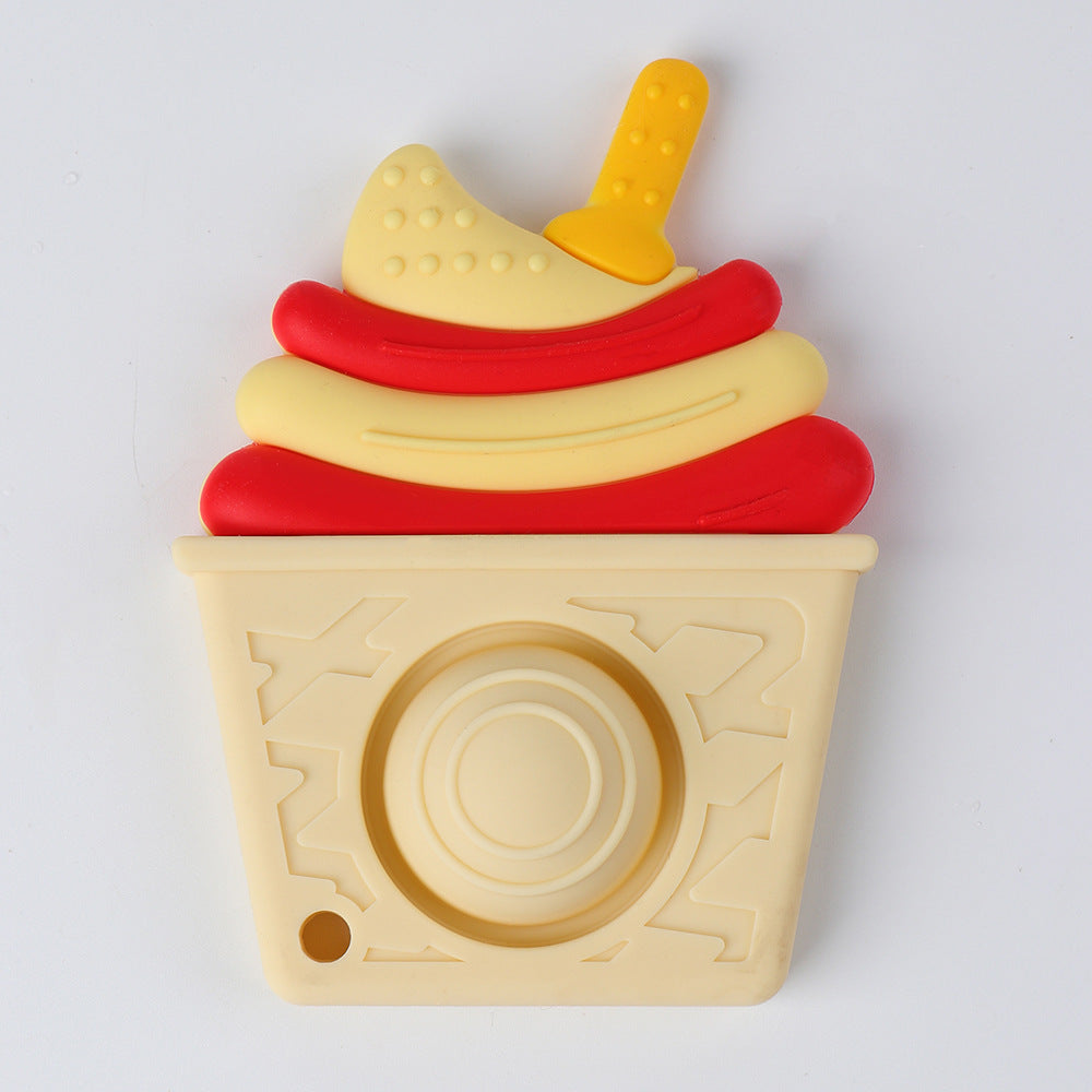 Silicone Ice Cream Baby Teething Toy for Infants 7