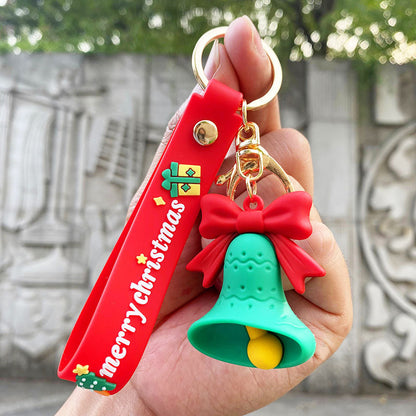 Cartoon Snowman PVC Keychain Christmas Holiday Charm 21