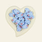 Silicone Focal Beads Pentagram Heart Shaped with Star Detail 10