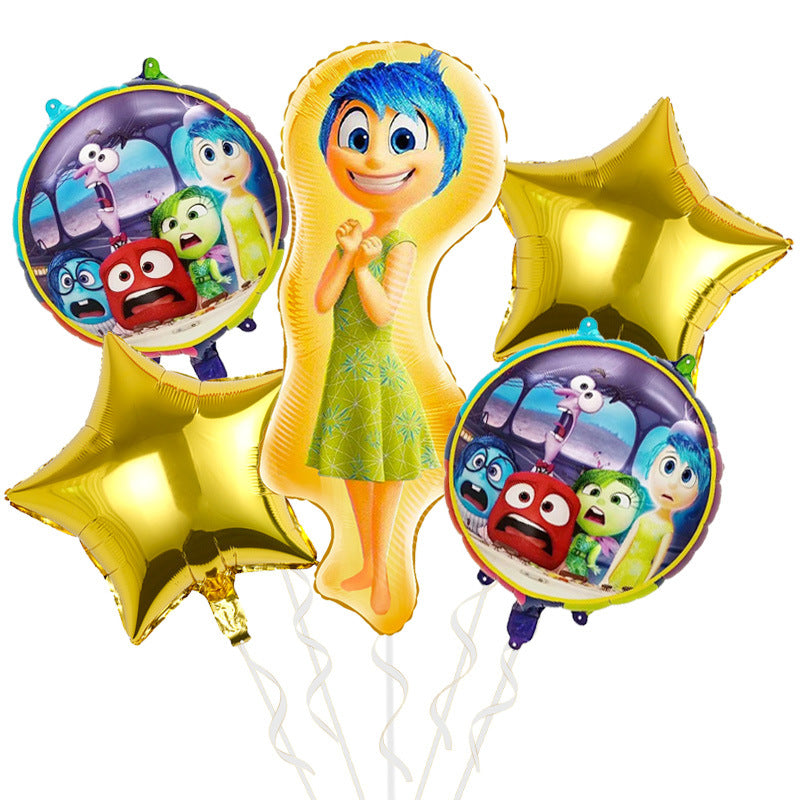Inside Out Foil Balloon Set Kids Birthday Party Decoration 5pcs 10pcs 32