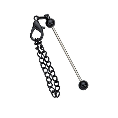 Mini Beadable Keychain Metal DIY Creative Personality Bag Pendant 5