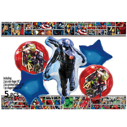 Cartoon Character Foil Balloon Set Kids Party Decoration 2 Sets 37