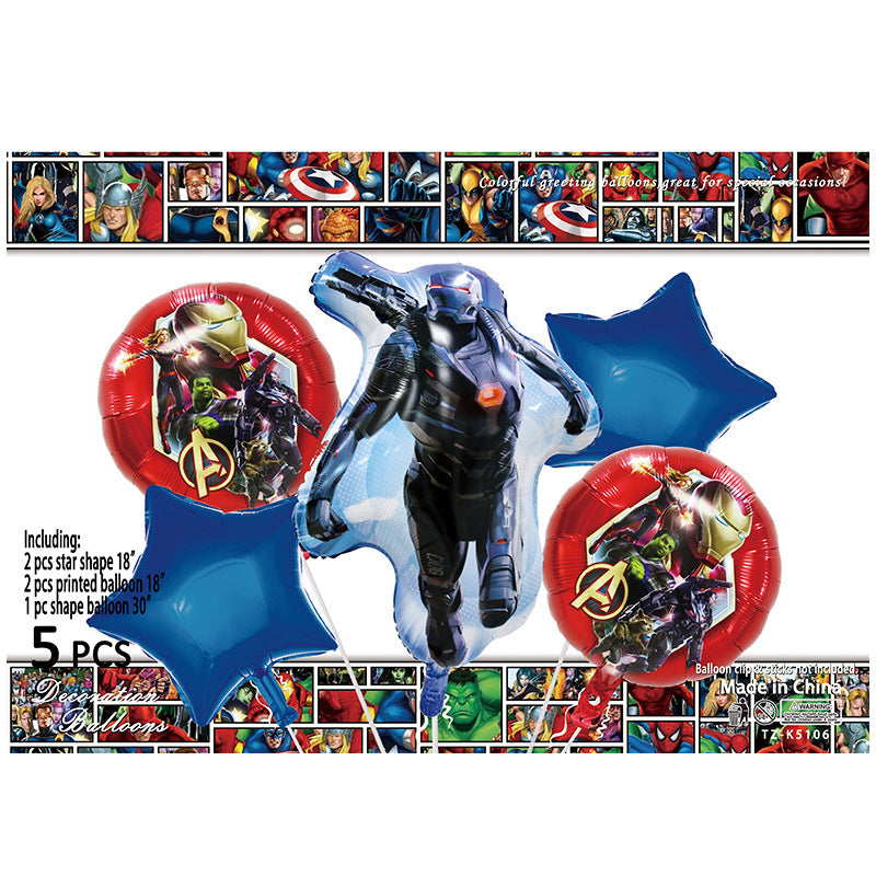 Cartoon Character Foil Balloon Set Kids Party Decoration 2 Sets 37