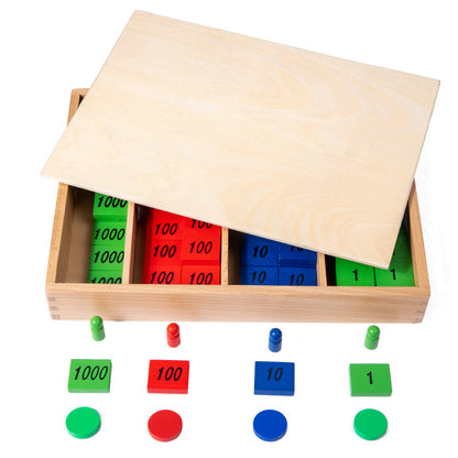 Wooden Montessori Toys Counting Blocks Educational Toy 29x21cm 5