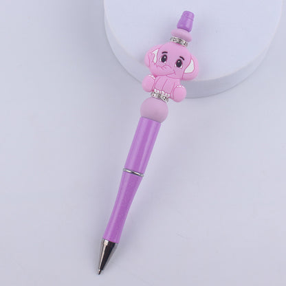 Animal Silicone Beaded Pens Handmade Novelty Ballpoint Pen Gift 8