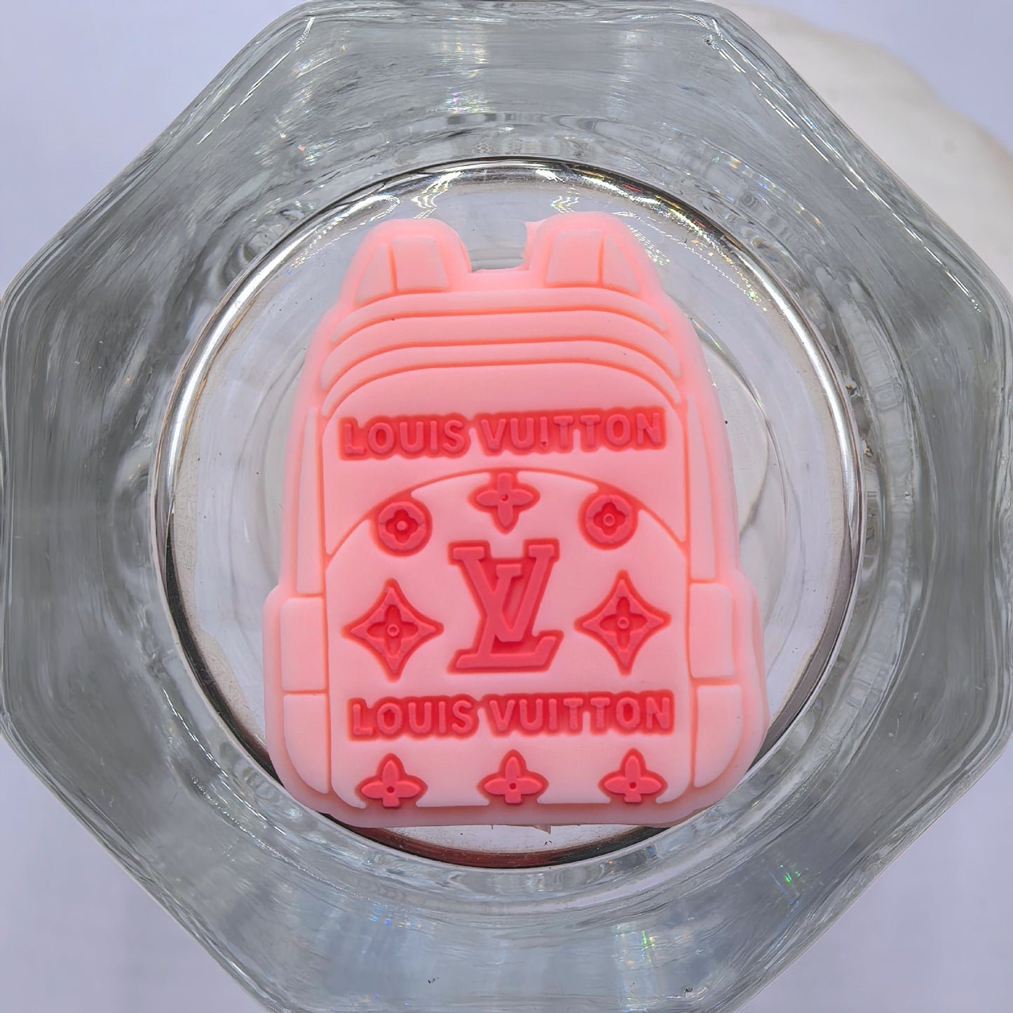 20Pcs Silicone Focal Beads Brown Pink Backpack Design 7