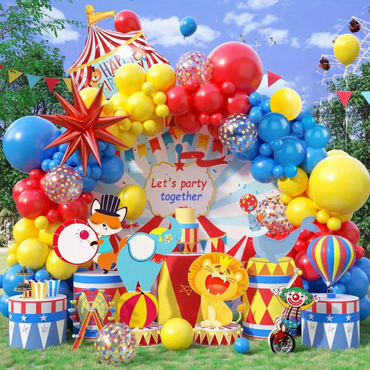 Circus Theme Foil Balloon Set Party Decoration 25x20x2.5cm
