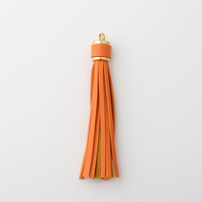 PU Leather Tassel Keychain with Buckle Charm for Women 8