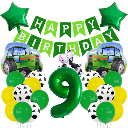 Cow Farm Foil Balloon Set Birthday Party Decoration 12