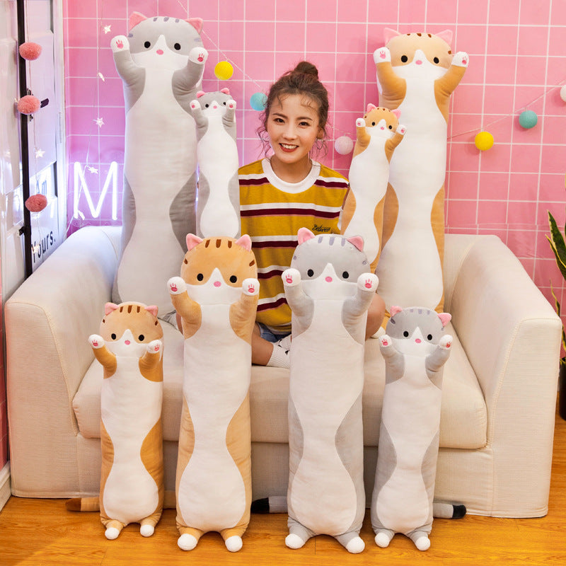 Long Cat Plush Pillow Stuffed Animal Soft Toy 50cm to 130cm 2