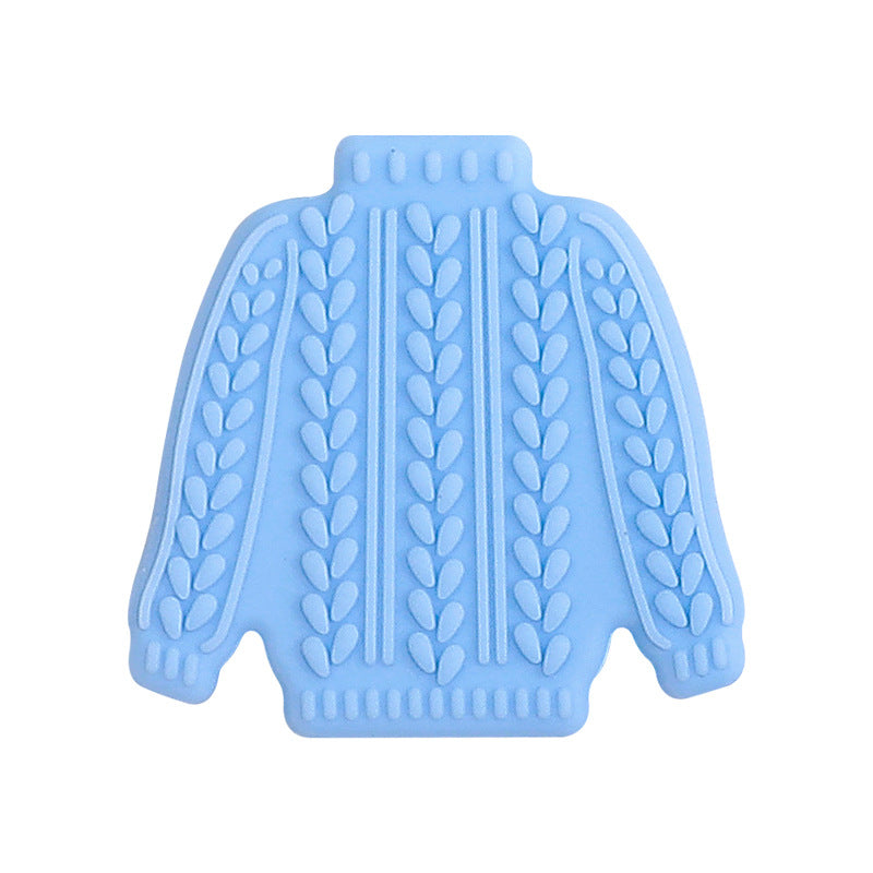 20Pcs Silicone Focal Beads Sweater Knitted Texture Design 7