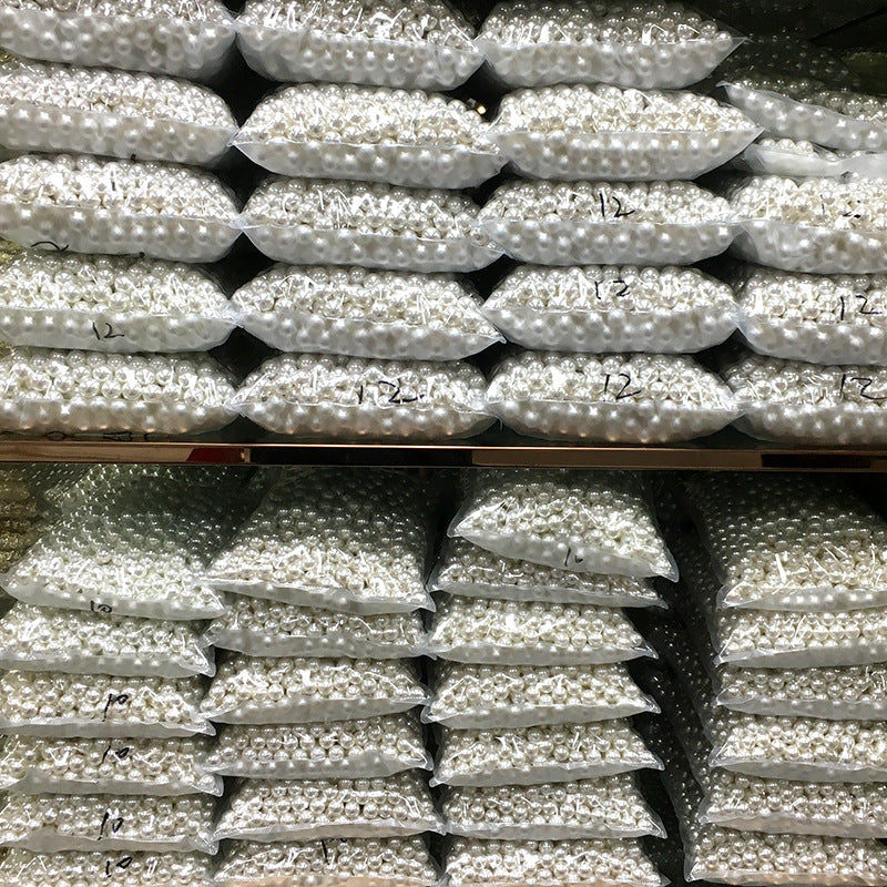 3mm-16mm Creamy White Imitation Pearl Acrylic Beads Jewelry Making 4