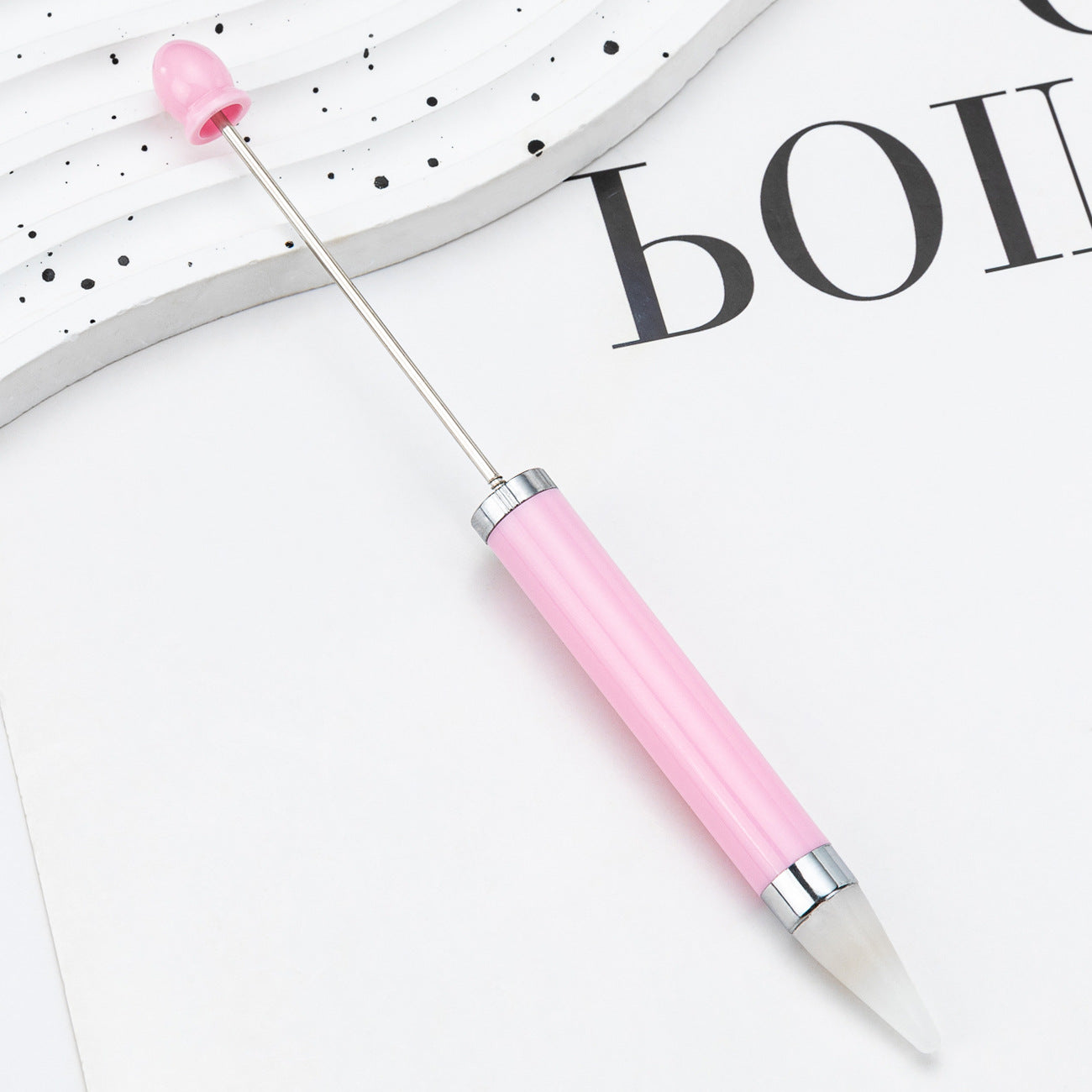 Beadable Point Drill Nail Wax Head Bead Pen Plastic DIY Craft Supplies 13