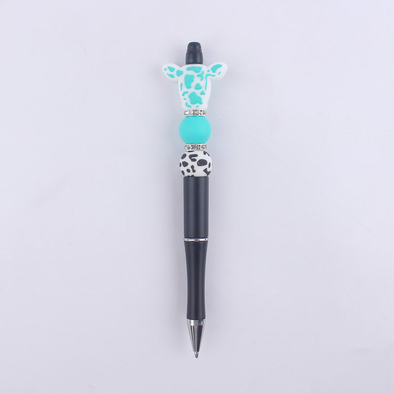 Cowhead Silicone Beaded Pens Colorful Handmade Office School Supplies 9