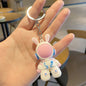 Cartoon Space Rabbit PVC Keychain Zinc Alloy Charm 6