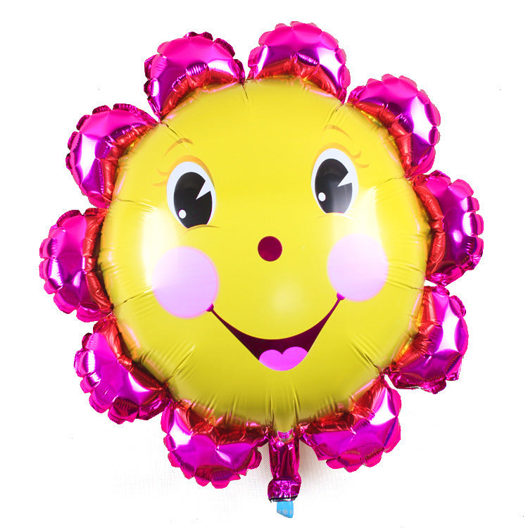 Cloud Sunflower Rainbow Smiling Face Foil Balloons Party Decoration 50pcs 7