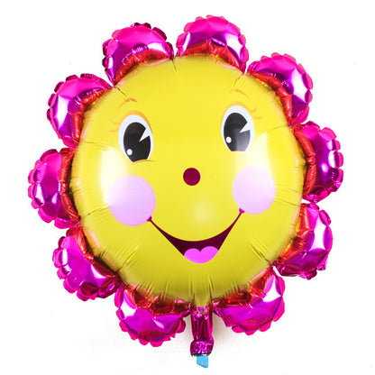 Cloud Sunflower Rainbow Smiling Face Foil Balloons Party Decoration 50pcs 7