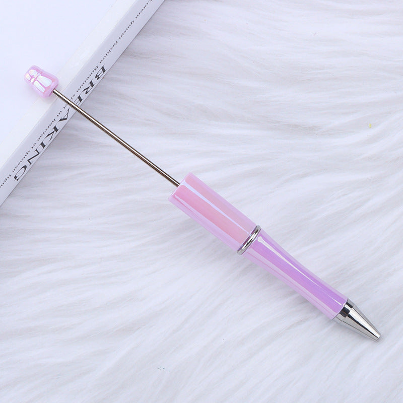Handle Gradient Color Beadable Ballpoint Pens DIY Rainbow Opal Craft Supplies 17
