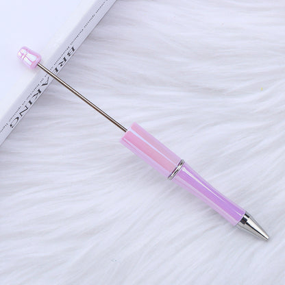 Handle Gradient Color Beadable Ballpoint Pens DIY Rainbow Opal Craft Supplies 17