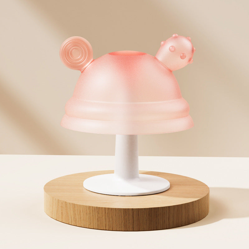 Silicone Mushroom Shaped Baby Teether Toy 82x72mm 15