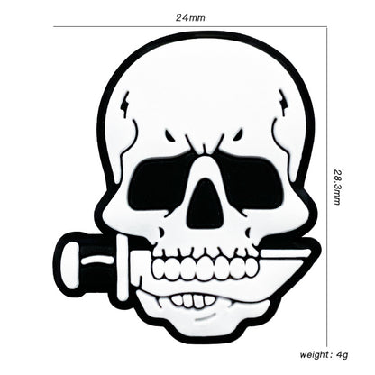 20Pcs Silicone Focal Beads Knife Skull Holding Knife 2