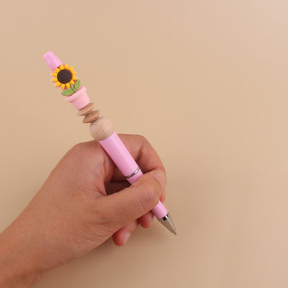 Sunflower Silicone Beaded Pens Handmade Office School Supplies Gift 3
