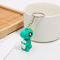 Silicone Dinosaur Keychain Cartoon Charm Cute Mini Pendant 5