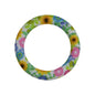 65mm Printed Silicone Beads Rings Multi Color Design 10