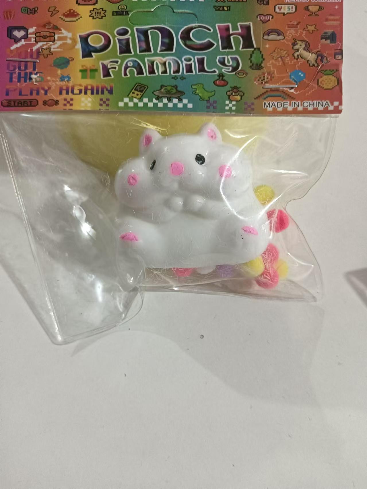 TPR Squishy Hamster Toy Cute Soft Squeeze Squishy Toy 3 Pack