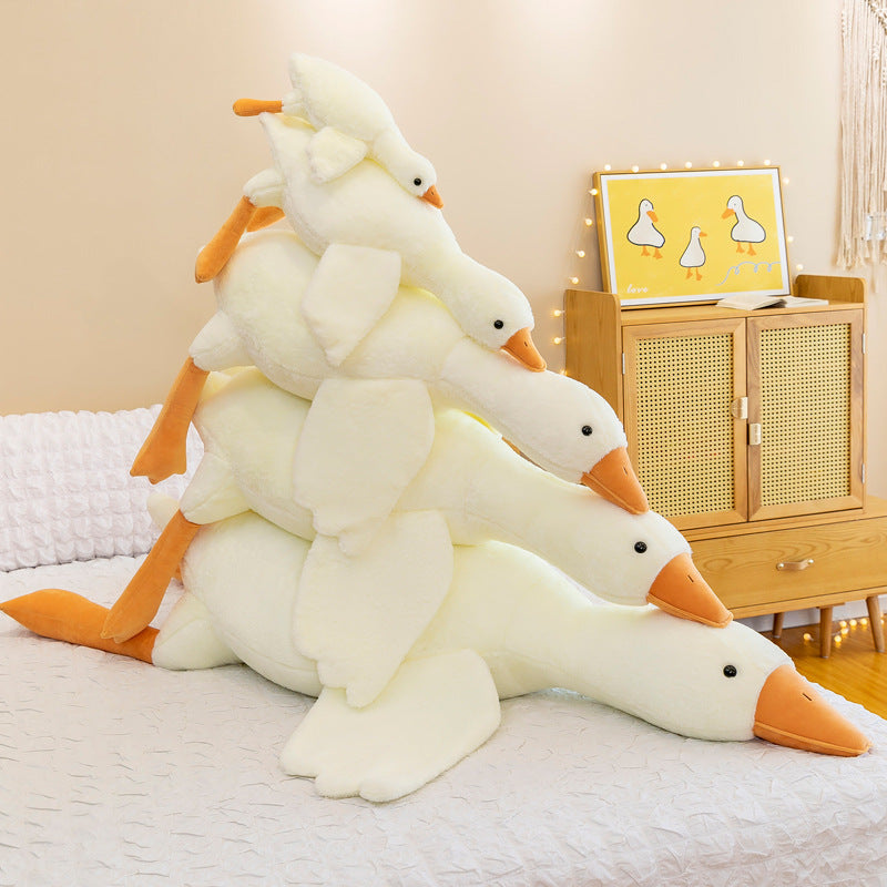 Big Goose Stuffed Animal Plush Pillow White Soft Toy 50cm-160cm