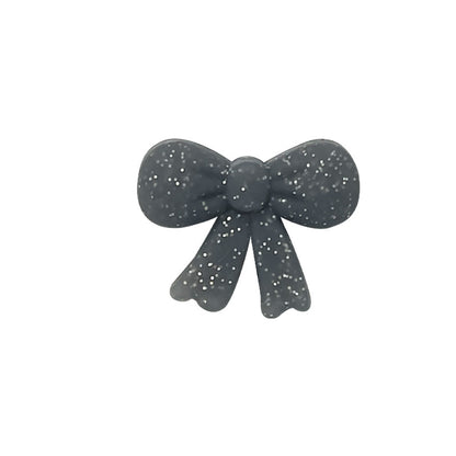 20Pcs Silicone Focal Beads Bow Cross Solid Luminous Design 35