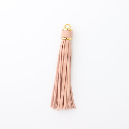 PU Leather Tassel Keychain with Buckle Charm for Women 18